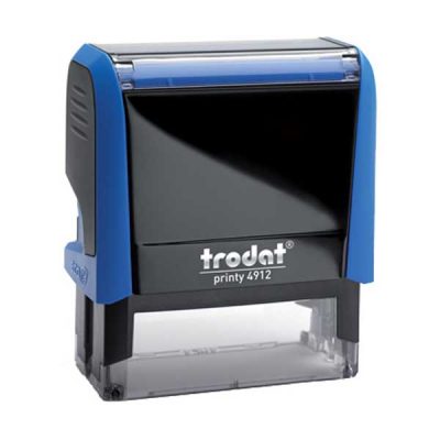 TRODAT 4912 (4-5 σειρών) (47x18mm) ΜΠΛΕ με μπλέ μελάνι