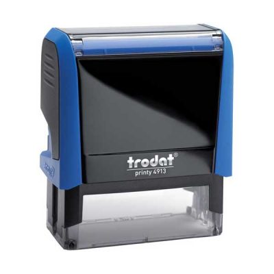 TRODAT 4913 (5-7 σειρών) (58x22mm) ΜΠΛΕ με μπλέ μελάνι